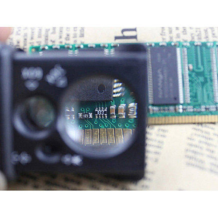 Pocket magnifier jubil. Uv extended led 30x 60x