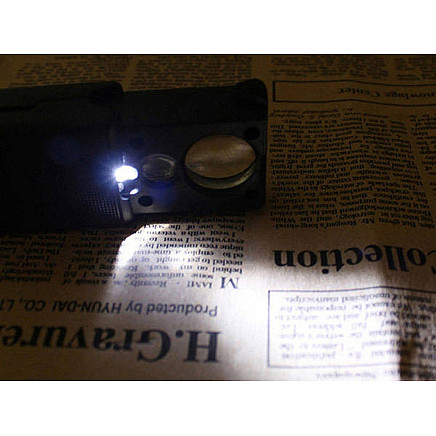 Pocket magnifier jubil. Uv extended led 30x 60x