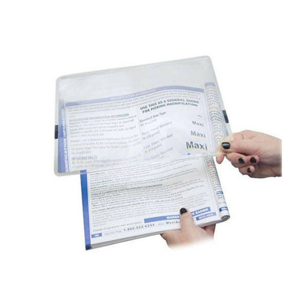 Reading magnifier fresnel lens a4 page