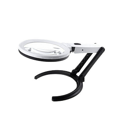 Loupe magnifying glass illuminated 1.8x 138mm