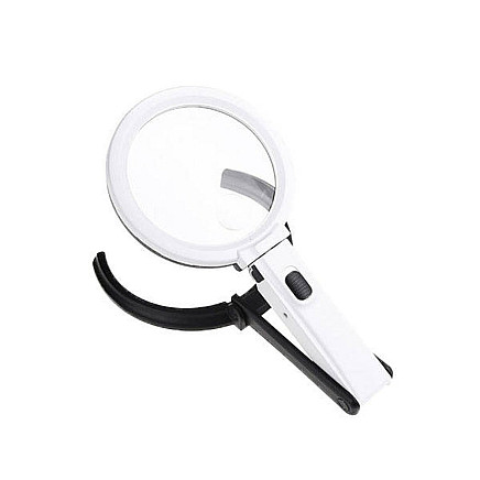 Loupe magnifying glass illuminated 1.8x 138mm