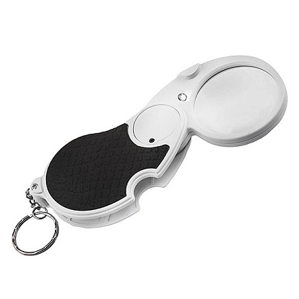 Folding magnifying glass pocket magnifying glass led