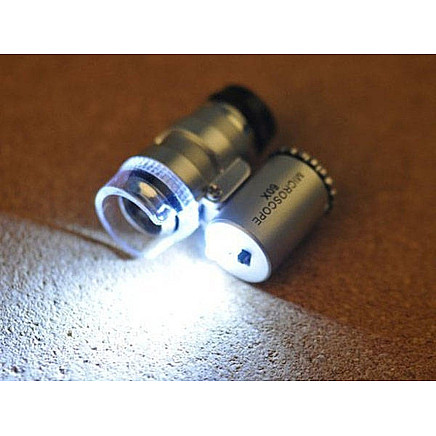 Kabatas Mikroskops 60x ar 2 LED