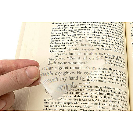 Reading lupa fresnel 25x17 b5 card