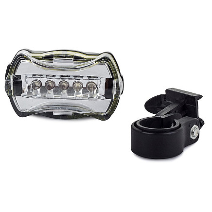 Bicycle light 5 led lamp white rear