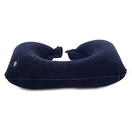 Inflatable travel pillow for car and plane
