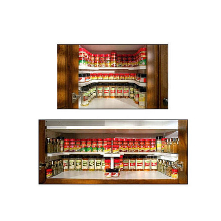 Bin organiser kitchen cupboard shelf