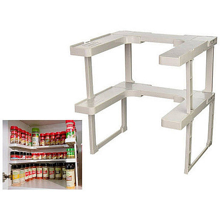 Bin organiser kitchen cupboard shelf