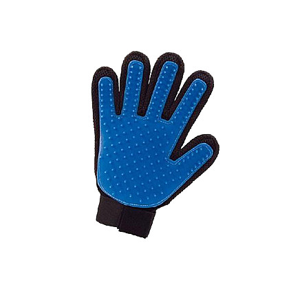 Stroking glove for combing the dogs coat