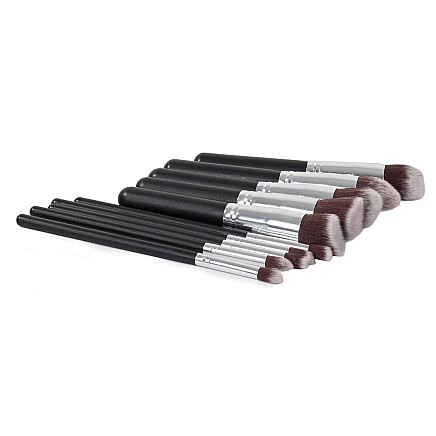 Set of professional make-up brushes 10 pieces