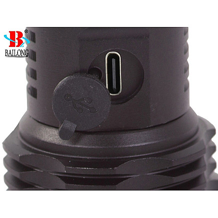 Bailong tactical strong led torch xhp50 zoom usb