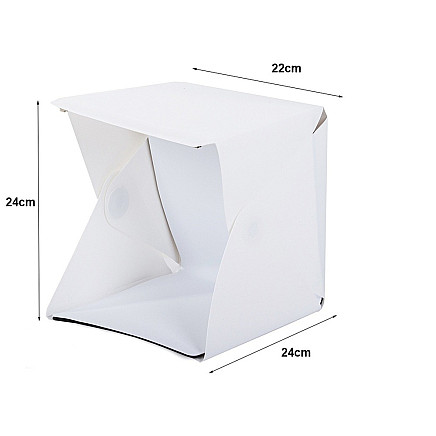 Shadowless studio tent for product photography 20led