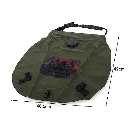 Solar camping field shower 20l