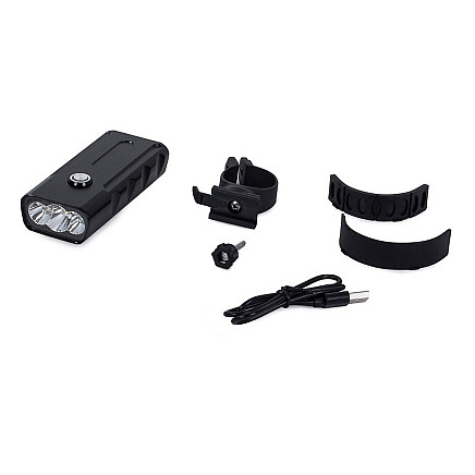 Bicycle Headlight with Powerbank Function, 3x CREE XM-L T6 LED
