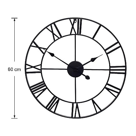 Rome retro vintage loft 3d wall clock 60cm