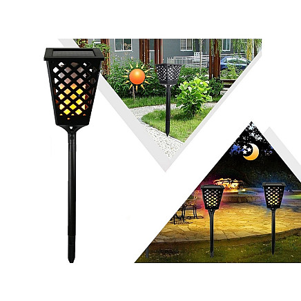 Solar garden lamp torch lantern sensor