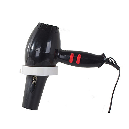 Bathroom wall-mounted hair dryer holder