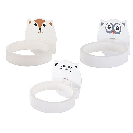 Bathroom wall-mounted hair dryer holder