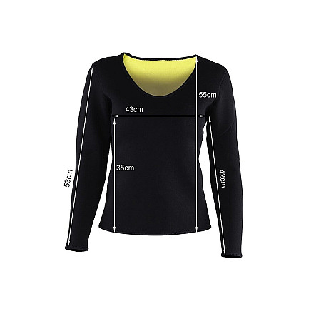 Ladies fitness neoprene long sleeve t-shirt