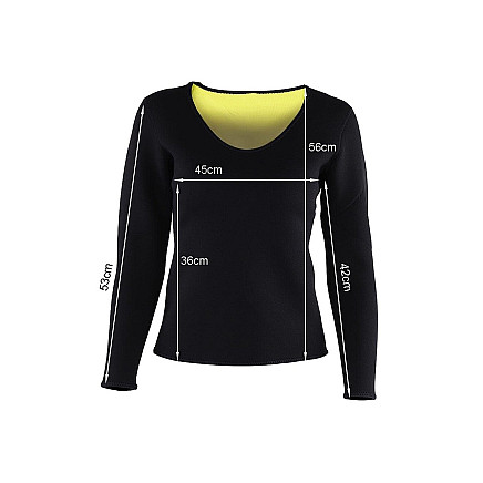 Ladies fitness neoprene long sleeve t-shirt