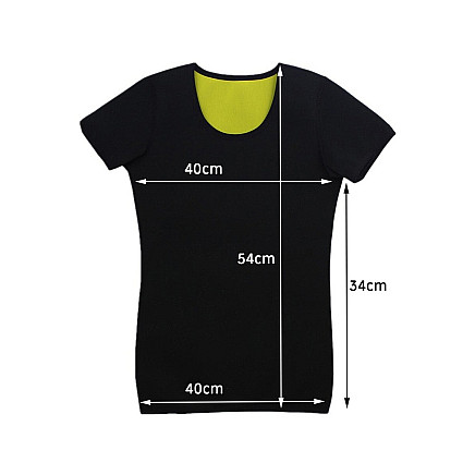 Womens neoprene fitness t-shirt short sleeve