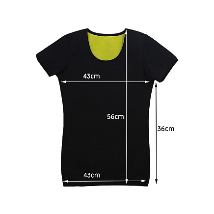Womens neoprene fitness t-shirt short sleeve