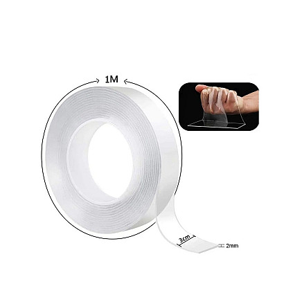 Double Sided Transparent Nano Tape Strong 1M