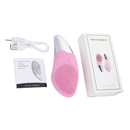 Facial cleansing brush sonic massager