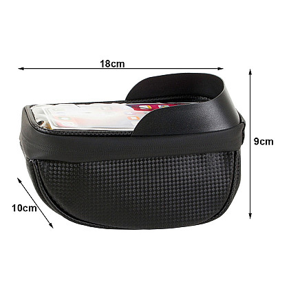 Velosipēda Priekšējā Stūres Soma ar Ūdensizturīgu Caurspīdīgu Nodalījumu Telefoniem...