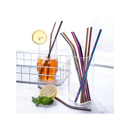 8x metal pipe glasses multiple eko cleaners