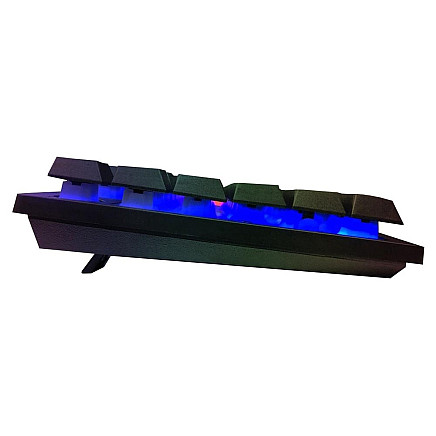 Spēļu klaviatūra ar LED apgaismojumu, melna