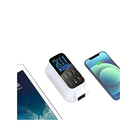 Phone charger 8 x usb qc 3.0 type c