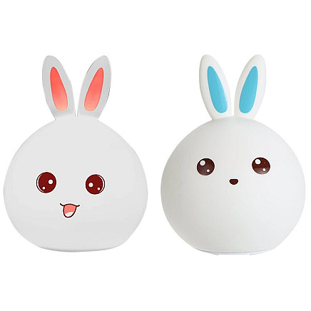 Childrens led night light rabbit rgb touch