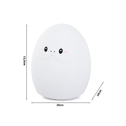 Led night light for kids rgb egg touch