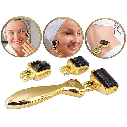 Mezotherapy pigger massage face massage roller 3in1