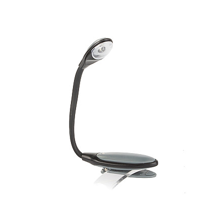 Led clip-on book reading light flexible