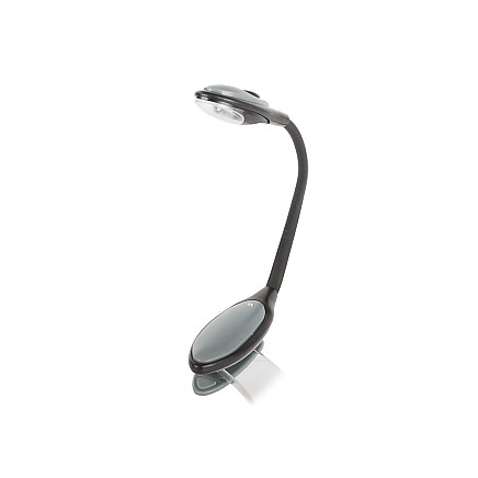 Led clip-on book reading light flexible