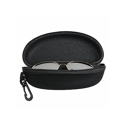 Ciets saulesbriļļu futrālis, briļļu maciņš, Melns