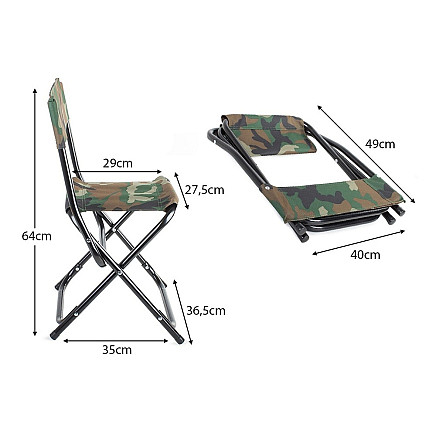 Fishing chair folding morocco large