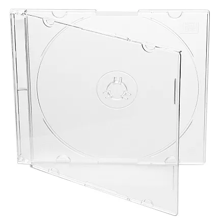 COVER IT CD Slim Box with Tray, 5.2mm, 10 pcs, Transparent