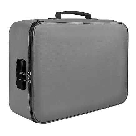 Slēdzams dokumentu un elektronisko ierīču organizators, ērts ceļošanai