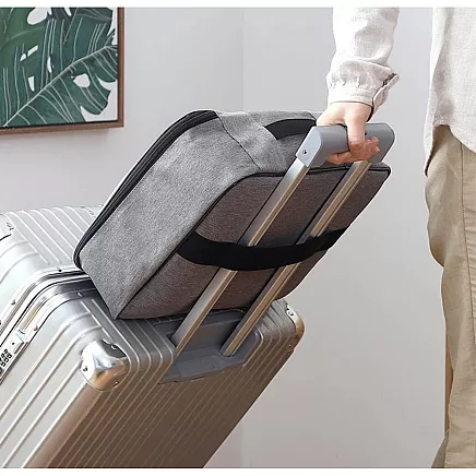 Slēdzams dokumentu un elektronisko ierīču organizators, ērts ceļošanai