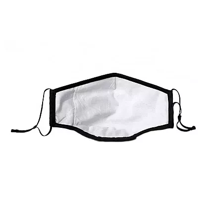 Melnā kokvilnas un poliestera maska ar 2,5PM filtru un elpošanas vārstu