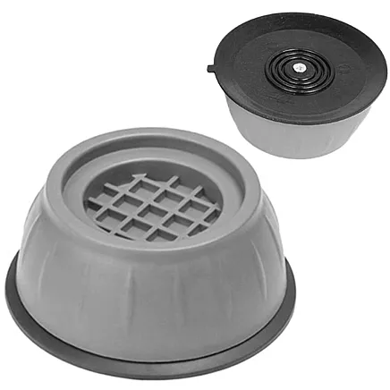 Антивибрационные и антискользящие накладки для бытовой техники: снижение шума и вибрации, повышение устойчивости стиральных машин - 4 шт. Набор с резиновой подложкой