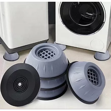 Антивибрационные и антискользящие накладки для бытовой техники: снижение шума и вибрации, повышение устойчивости стиральных машин - 4 шт. Набор с резиновой подложкой