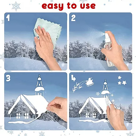 Ziemassvētku logu uzlīmes NKD01