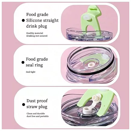 Liela 1,2L Termokrūze ar Rokturi un Salmiņu