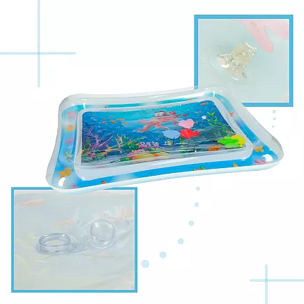 Piepūšamais krāsains bērnu ūdens paklājs, astoņkājis - 62x45 cm