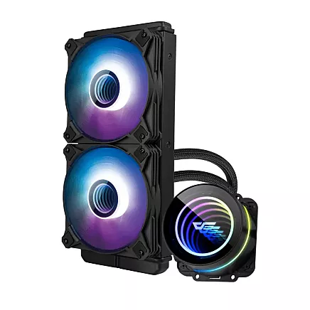 Водяное охлаждение Darkflash DX240 V2.6 ARGB PC 2x 120x120 (черный)