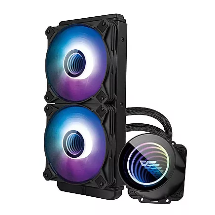 Водяное охлаждение Darkflash DX240 V2.6 ARGB PC 2x 120x120 (черный)